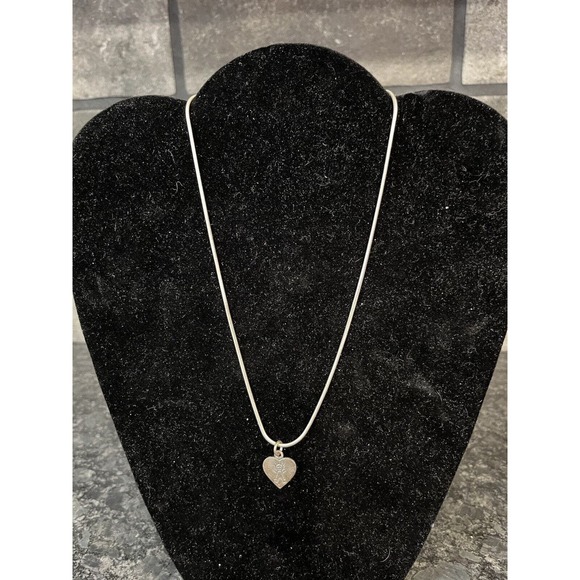 925 Sterling Silver Engraved Boy Heart Tag Charm Pendant on Round Chain - Picture 1 of 6